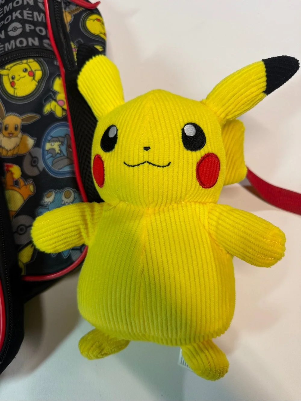 Pokemon Kids Backpack and Pikachu Plush - Yellow, Black, Red